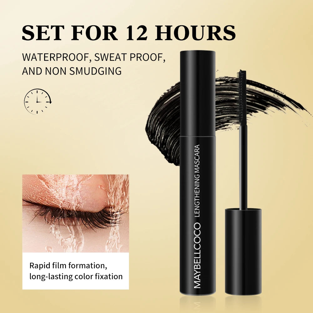 Black Slender Mascara Curly Waterproof Long Lasting Easy To Apply Eye Makeup