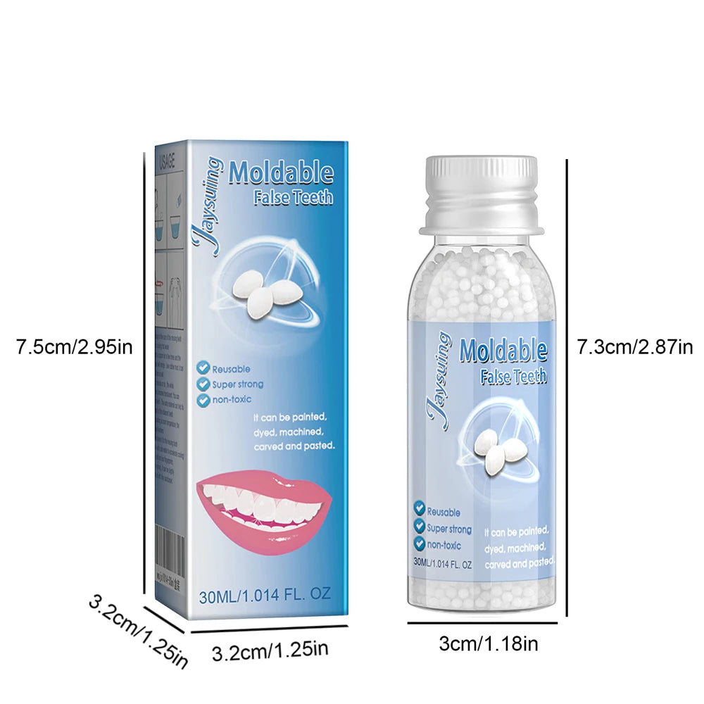 30g Temporary Tooth Repair Moldable Teeth And Gaps False Tooth Solid Gel Adhesive Fake Teeth Beauty Tool Dental Supplies