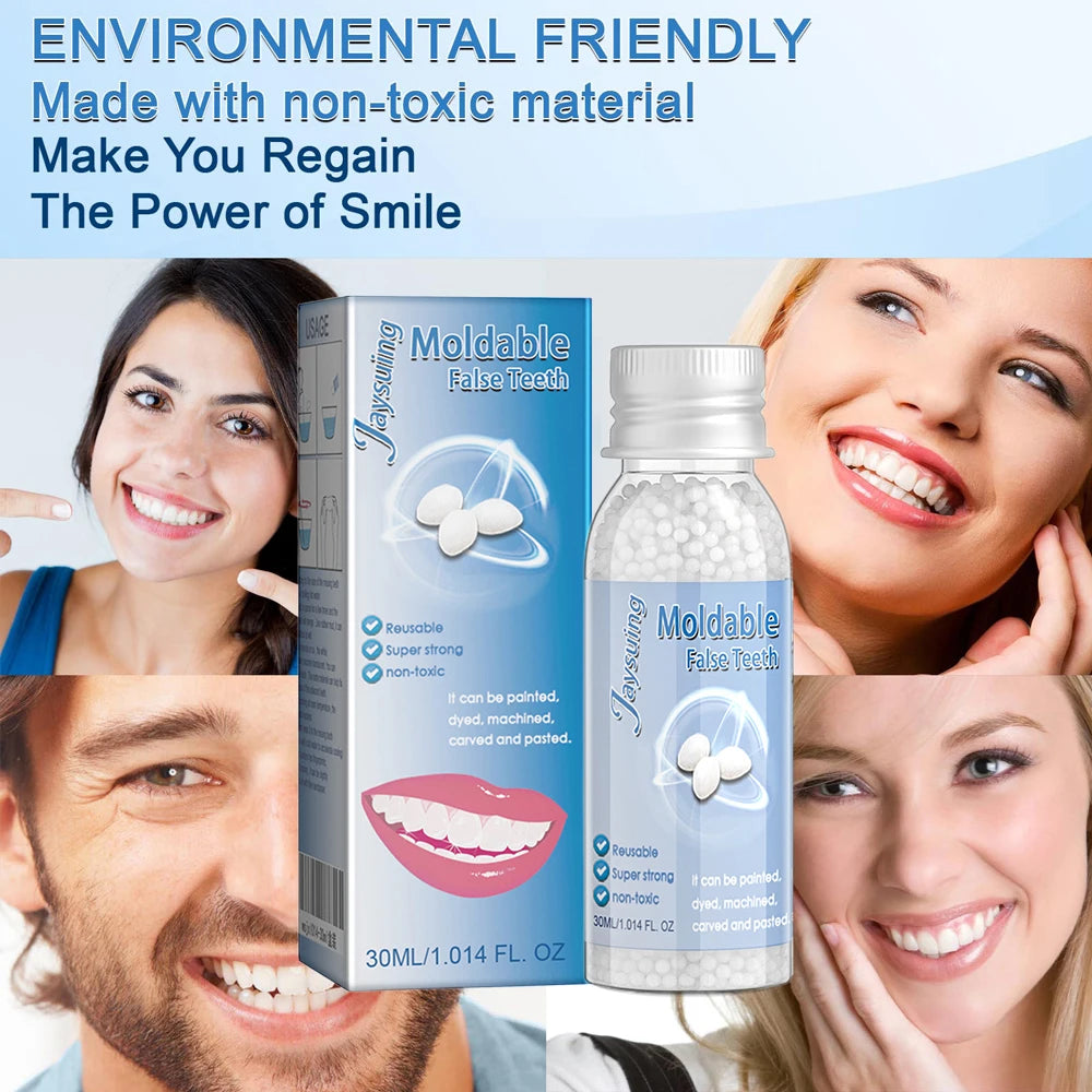 30g Temporary Tooth Repair Moldable Teeth And Gaps False Tooth Solid Gel Adhesive Fake Teeth Beauty Tool Dental Supplies
