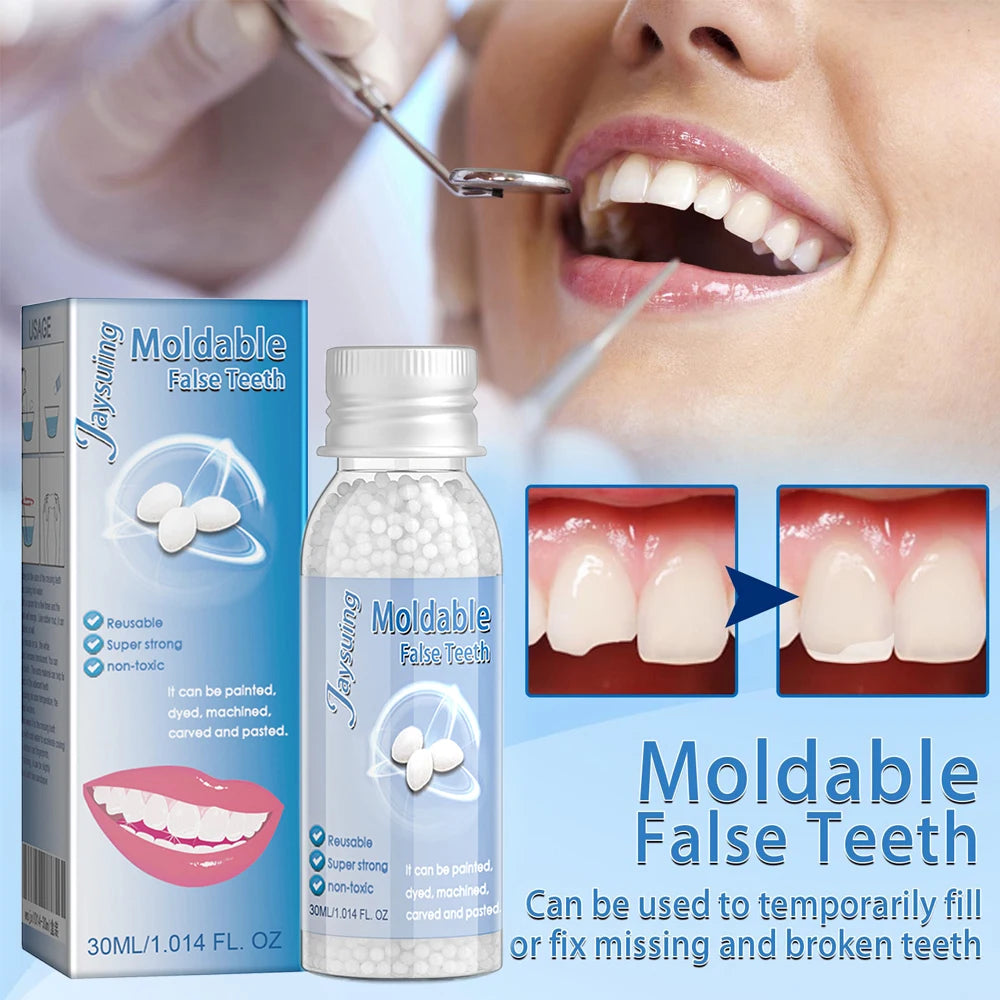 30g Temporary Tooth Repair Moldable Teeth And Gaps False Tooth Solid Gel Adhesive Fake Teeth Beauty Tool Dental Supplies