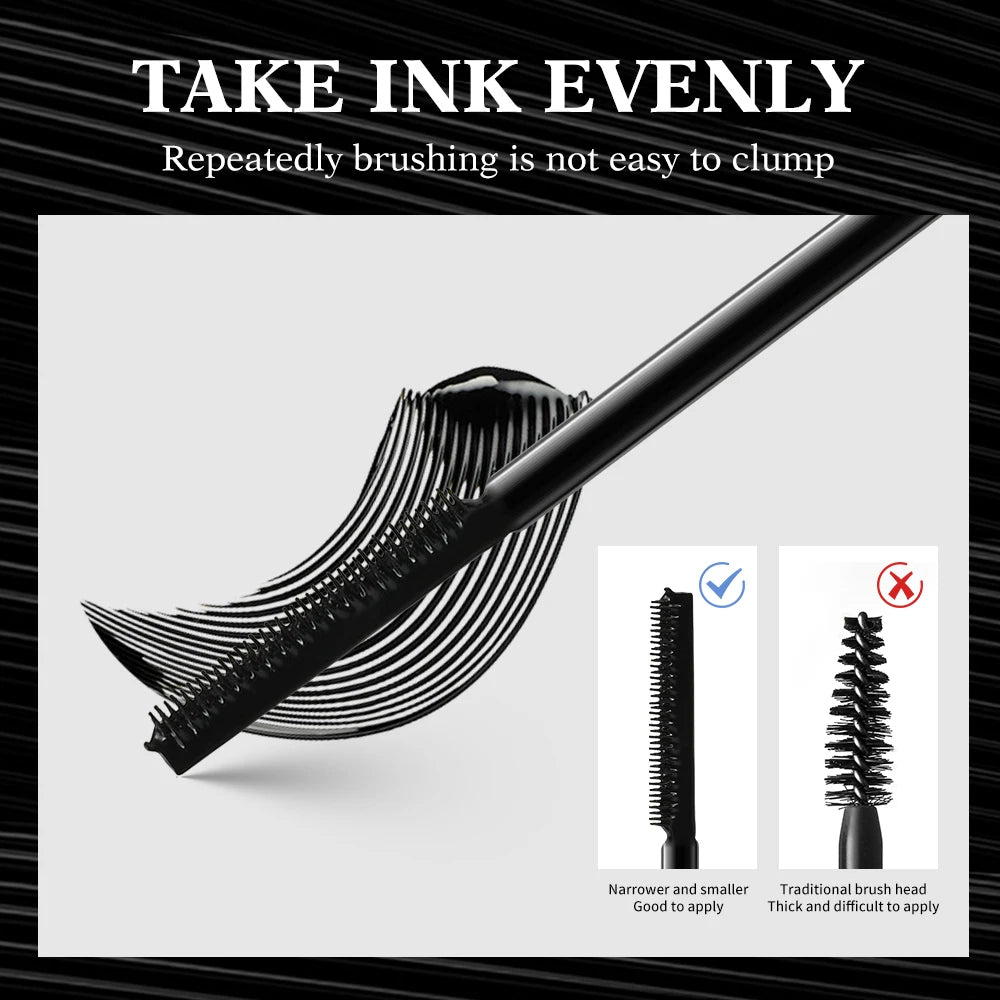 Black Slender Mascara Curly Waterproof Long Lasting Easy To Apply Eye Makeup