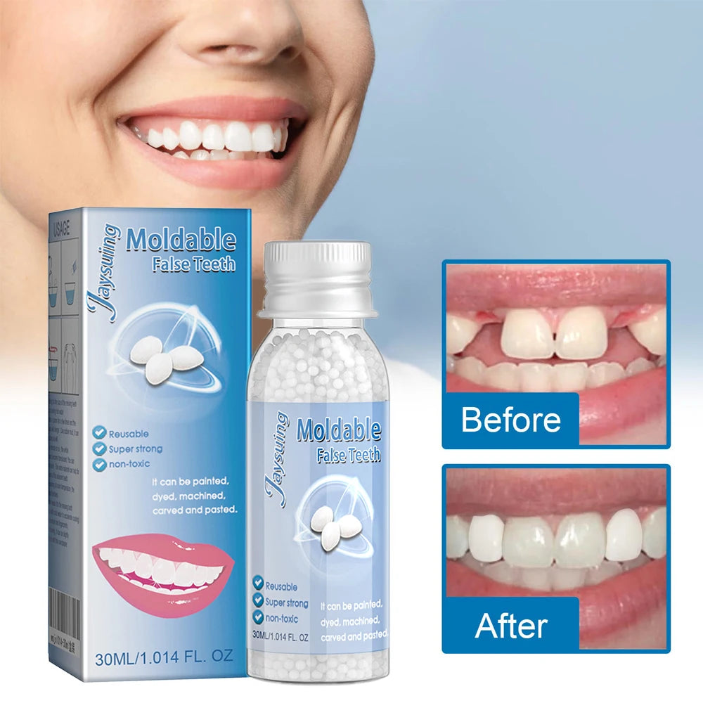 30g Temporary Tooth Repair Moldable Teeth And Gaps False Tooth Solid Gel Adhesive Fake Teeth Beauty Tool Dental Supplies