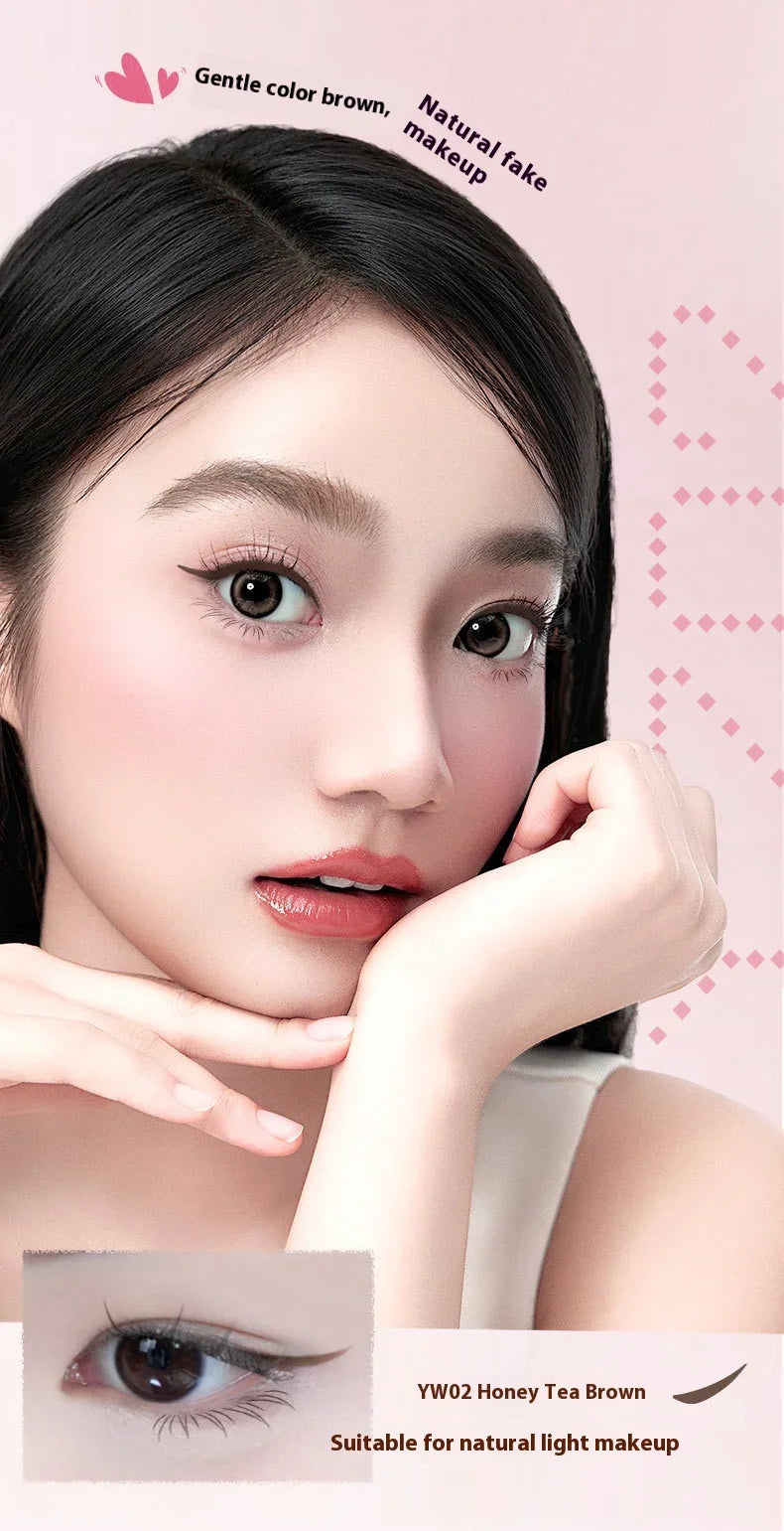 Rotate Double Head Eyeliner Stamp Pen DIY Outlines Integrated Lazy Black Brown Eyeliner Extension Waterproof Eyes Stick Makeup