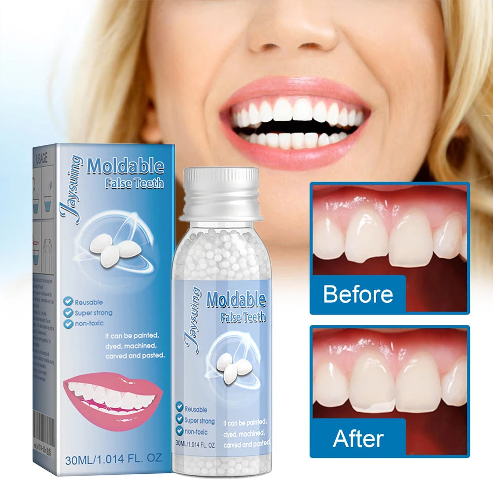 30g Temporary Tooth Repair Moldable Teeth And Gaps False Tooth Solid Gel Adhesive Fake Teeth Beauty Tool Dental Supplies