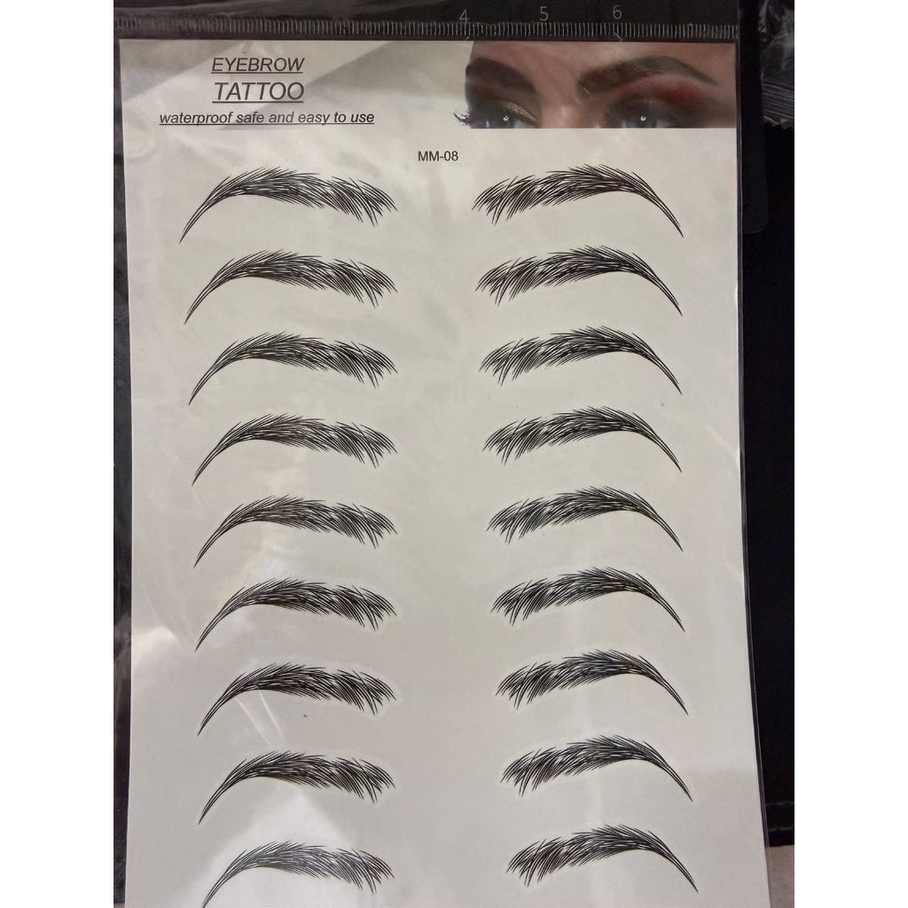 Adesivos / Tatuagem Adesiva 3D para Sobrancelhas à Prova d'Água de Longa Duração