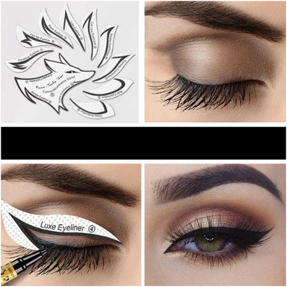 Eyeliner Eyeshadow Stencils Eye Makeup Template Stickers Shaper Patches