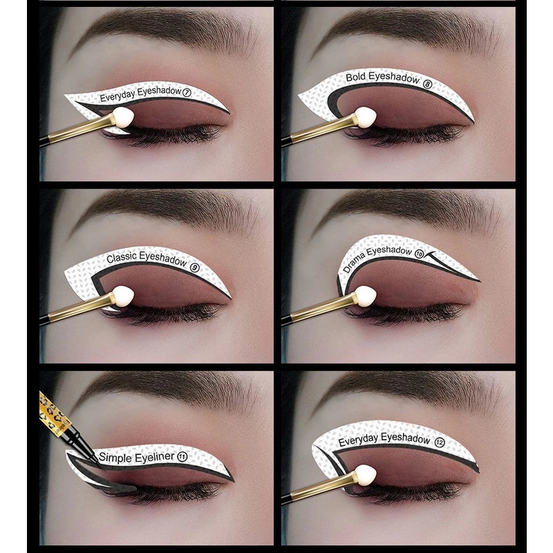 Eyeliner Eyeshadow Stencils Eye Makeup Template Stickers Shaper Patches
