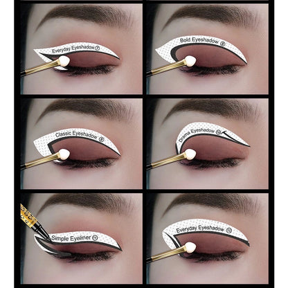 Eyeliner Eyeshadow Stencils Eye Makeup Template Stickers Shaper Patches