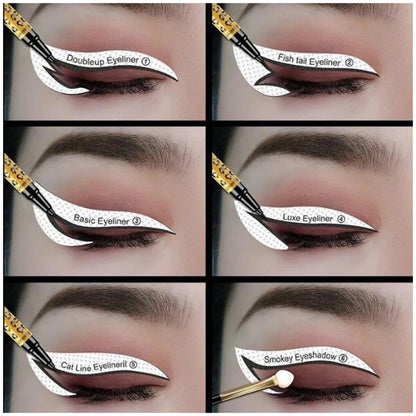 Eyeliner Eyeshadow Stencils Eye Makeup Template Stickers Shaper Patches