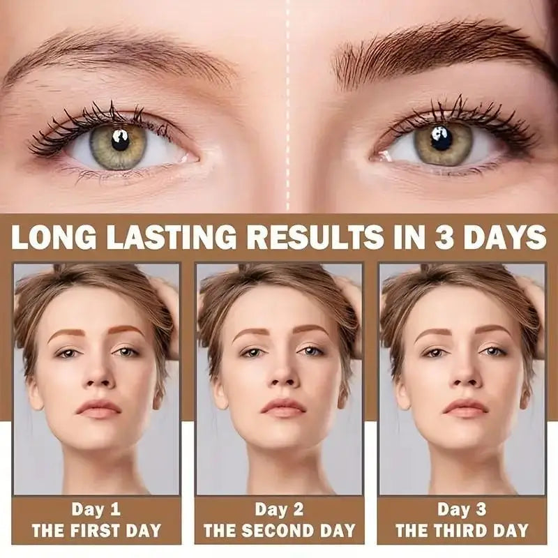 Lasting 3 Days Tattoo Easy Peel Off Eyebrow Gel Cream Types Long-Lasting Smudge-Proof Sweat Resistant Waterproof Cosmetics