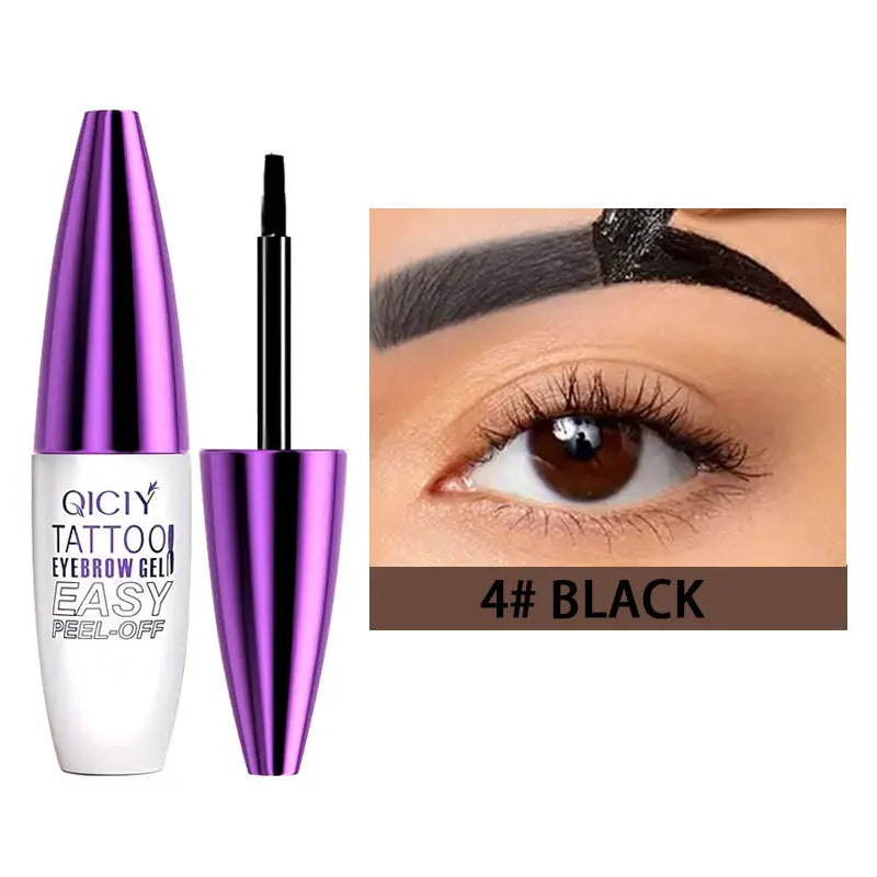 Lasting 3 Days Tattoo Easy Peel Off Eyebrow Gel Cream Types Long-Lasting Smudge-Proof Sweat Resistant Waterproof Cosmetics