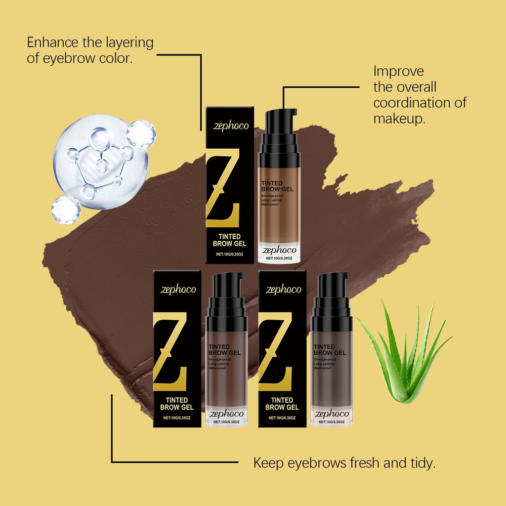 10G Natural Brow Dye Cream Long Lasting Color Smudge Proof Water Resistant Defines Clear Brow Shape Smoothing Eyebrow Makeup