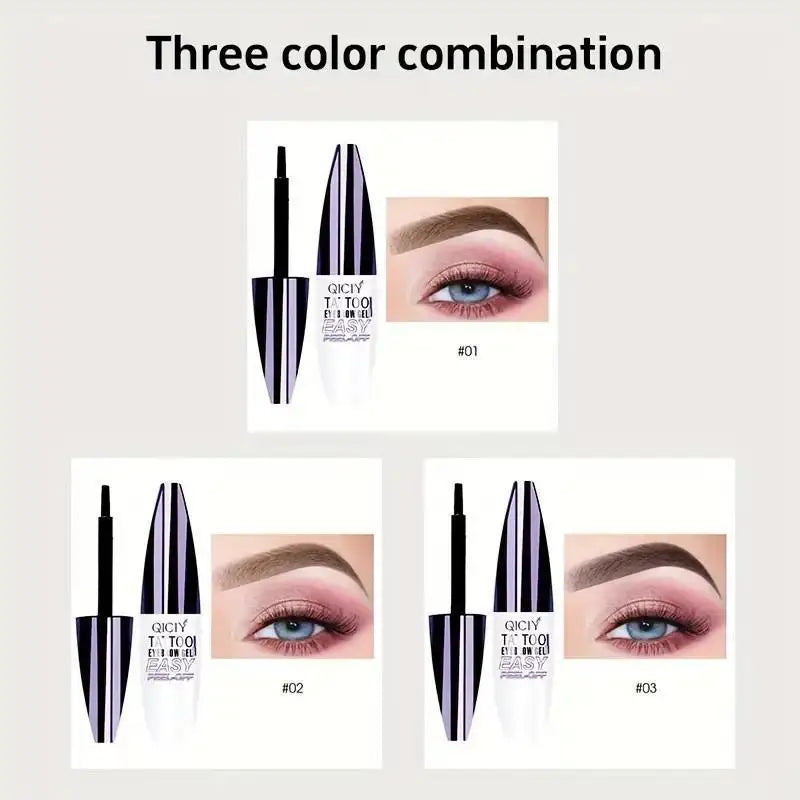 Lasting 3 Days Tattoo Easy Peel Off Eyebrow Gel Cream Types Long-Lasting Smudge-Proof Sweat Resistant Waterproof Cosmetics