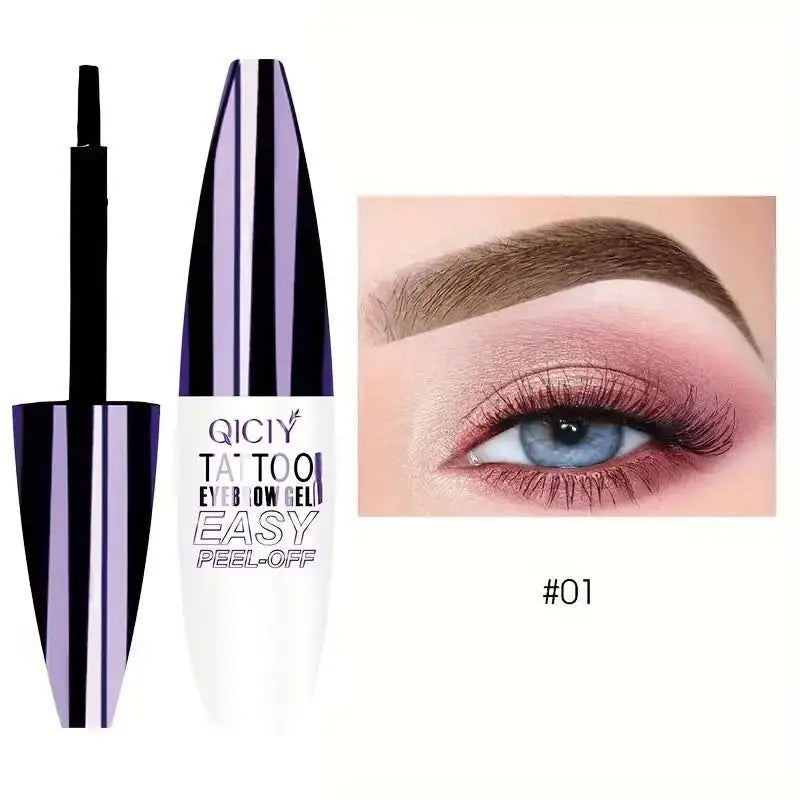 Lasting 3 Days Tattoo Easy Peel Off Eyebrow Gel Cream Types Long-Lasting Smudge-Proof Sweat Resistant Waterproof Cosmetics