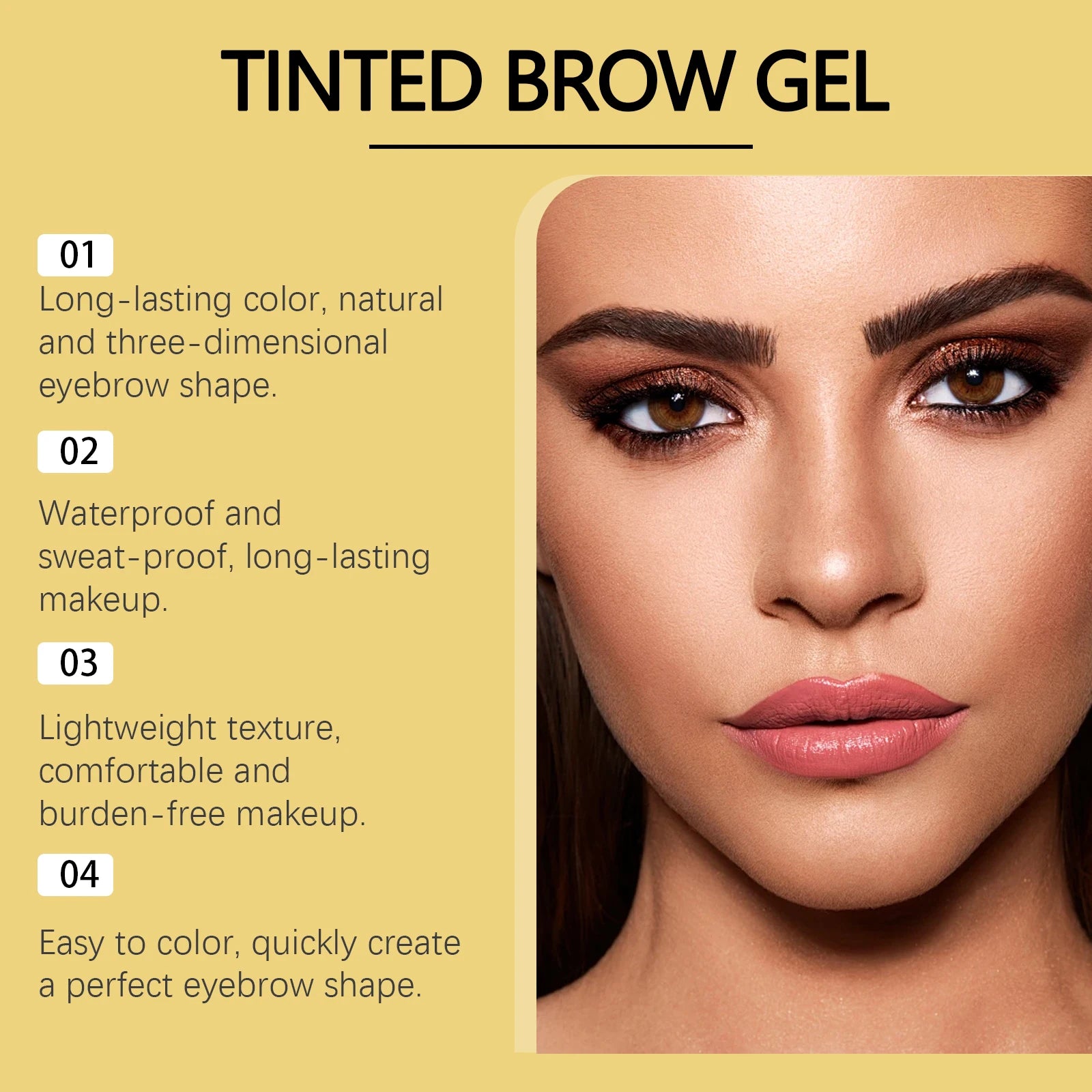 10G Natural Brow Dye Cream Long Lasting Color Smudge Proof Water Resistant Defines Clear Brow Shape Smoothing Eyebrow Makeup