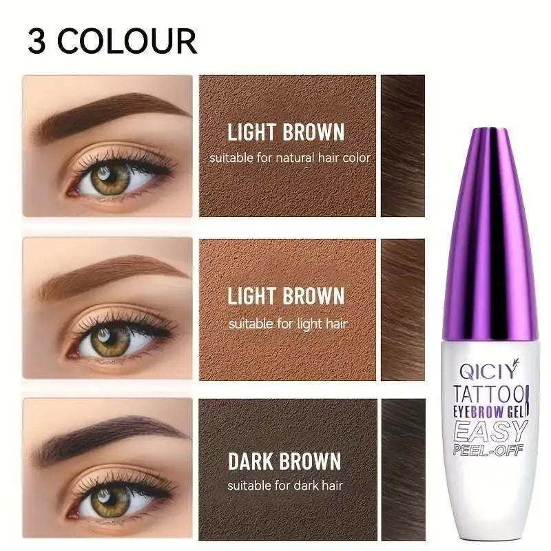 Lasting 3 Days Tattoo Easy Peel Off Eyebrow Gel Cream Types Long-Lasting Smudge-Proof Sweat Resistant Waterproof Cosmetics