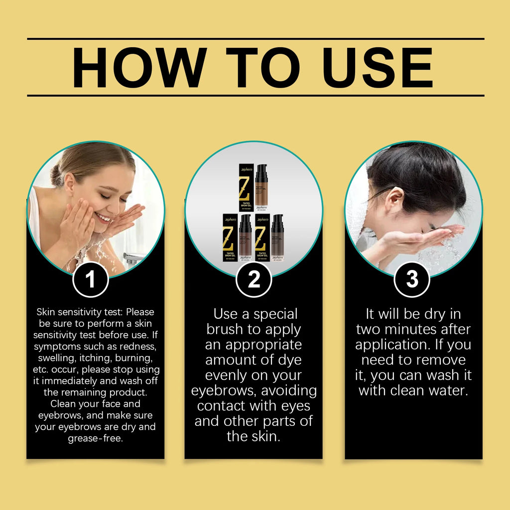 10G Natural Brow Dye Cream Long Lasting Color Smudge Proof Water Resistant Defines Clear Brow Shape Smoothing Eyebrow Makeup