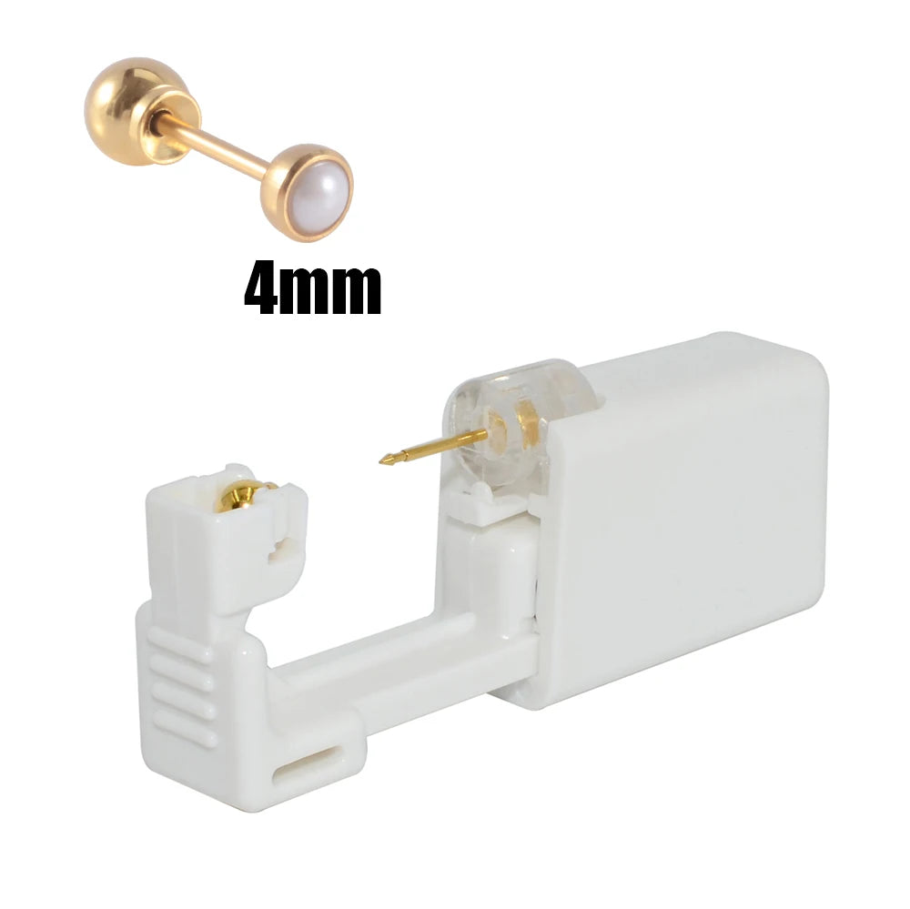 1PC 316L Surgical Steel Ear Stud Disposable Sterile Piercing Stud with Safe Ball Buckle Set Piercing Gun Body Piercing Jewelry