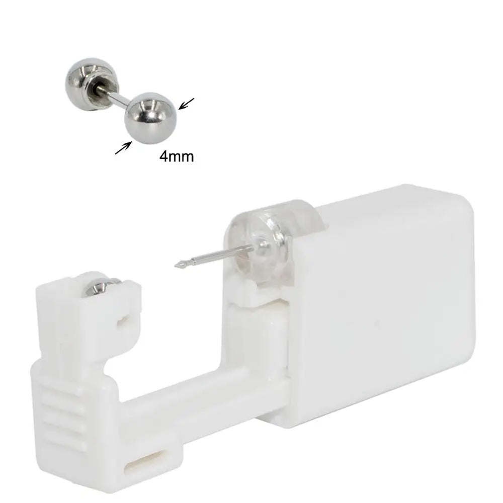 1PC 316L Surgical Steel Ear Stud Disposable Sterile Piercing Stud with Safe Ball Buckle Set Piercing Gun Body Piercing Jewelry