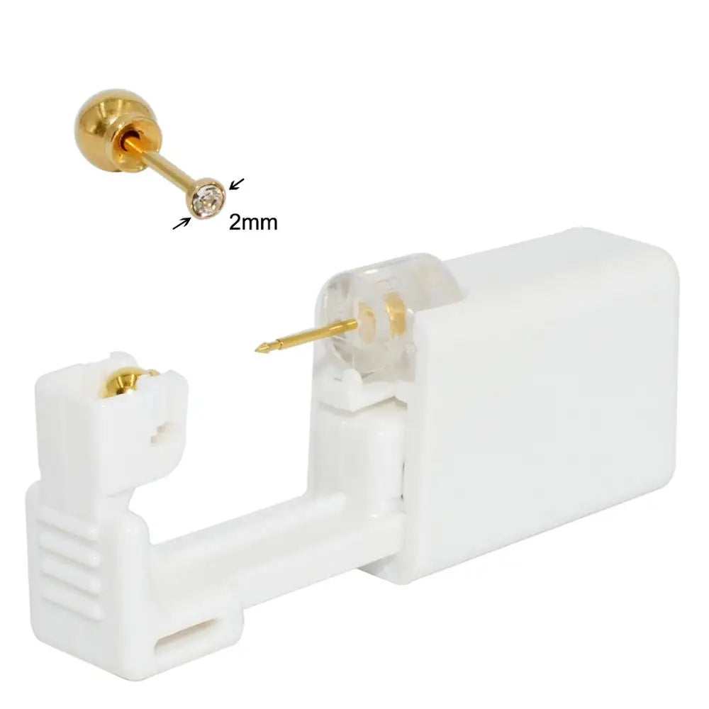 1PC 316L Surgical Steel Ear Stud Disposable Sterile Piercing Stud with Safe Ball Buckle Set Piercing Gun Body Piercing Jewelry