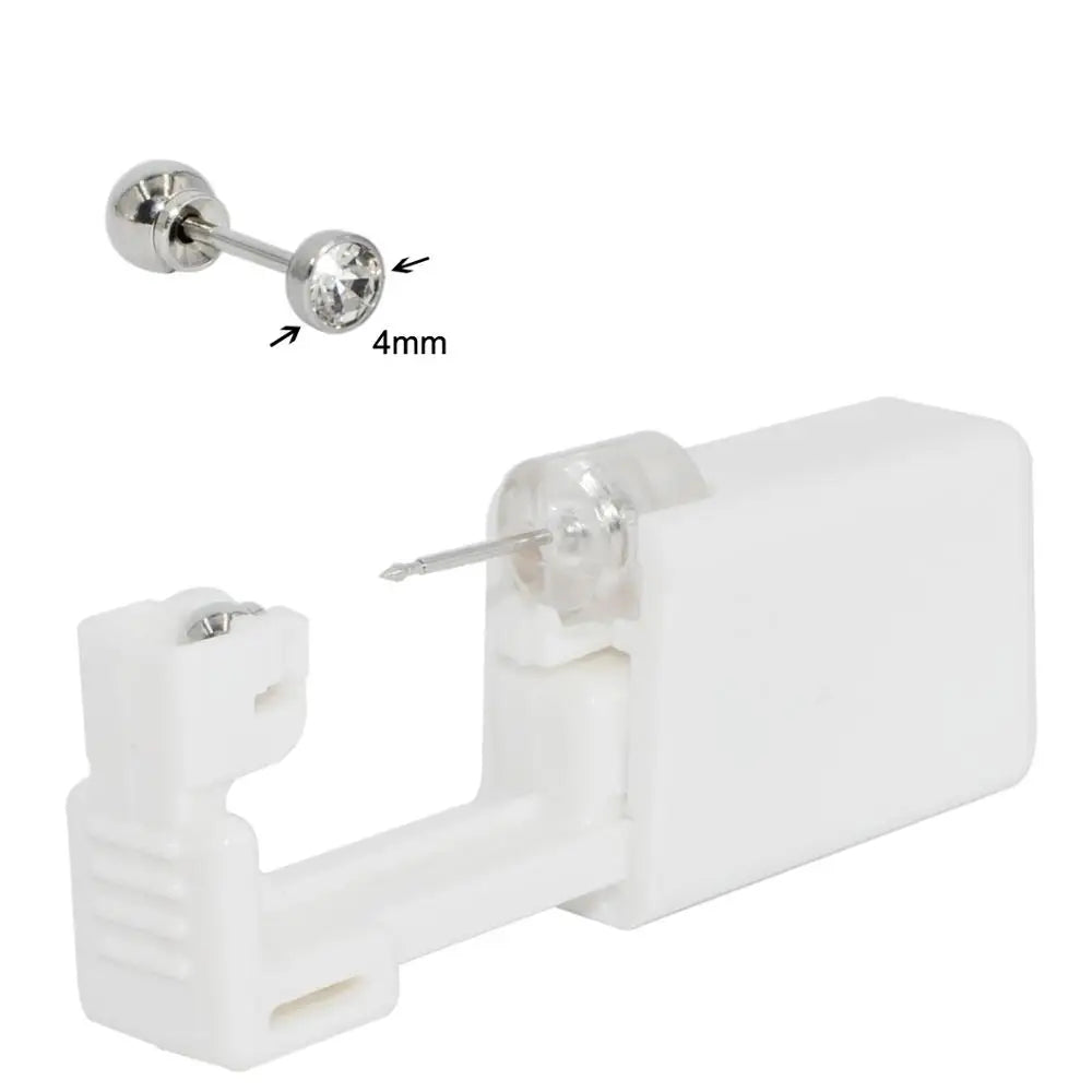 1PC 316L Surgical Steel Ear Stud Disposable Sterile Piercing Stud with Safe Ball Buckle Set Piercing Gun Body Piercing Jewelry