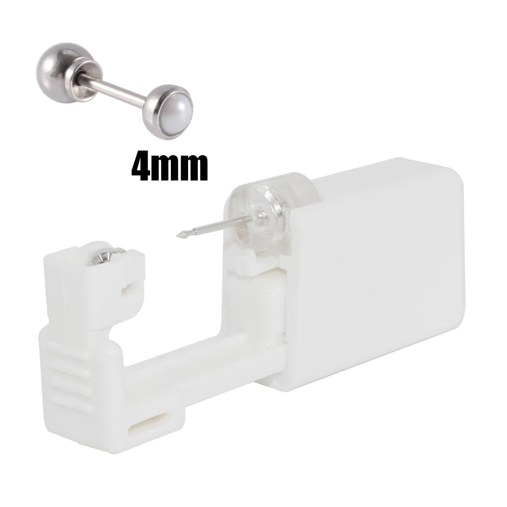 1PC 316L Surgical Steel Ear Stud Disposable Sterile Piercing Stud with Safe Ball Buckle Set Piercing Gun Body Piercing Jewelry