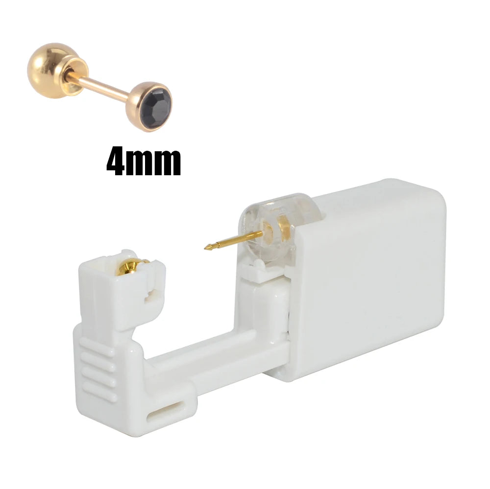 1PC 316L Surgical Steel Ear Stud Disposable Sterile Piercing Stud with Safe Ball Buckle Set Piercing Gun Body Piercing Jewelry