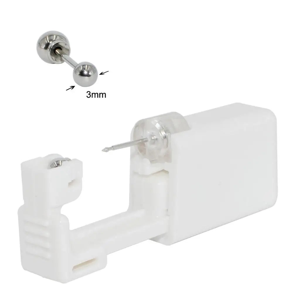 1PC 316L Surgical Steel Ear Stud Disposable Sterile Piercing Stud with Safe Ball Buckle Set Piercing Gun Body Piercing Jewelry