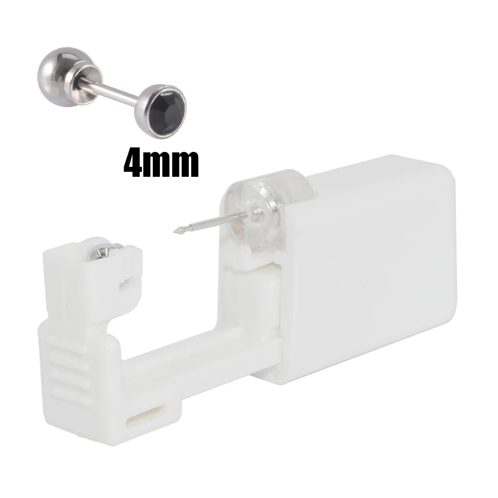 1PC 316L Surgical Steel Ear Stud Disposable Sterile Piercing Stud with Safe Ball Buckle Set Piercing Gun Body Piercing Jewelry