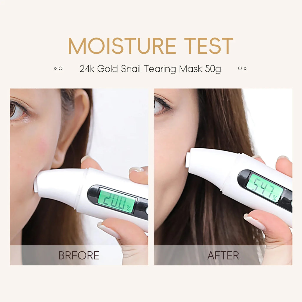 LAIKOU 24K Gold Snail Collagen Peel Off Tearing Face Mask Deep Cleansing Remove Blackhead Face Care 50g