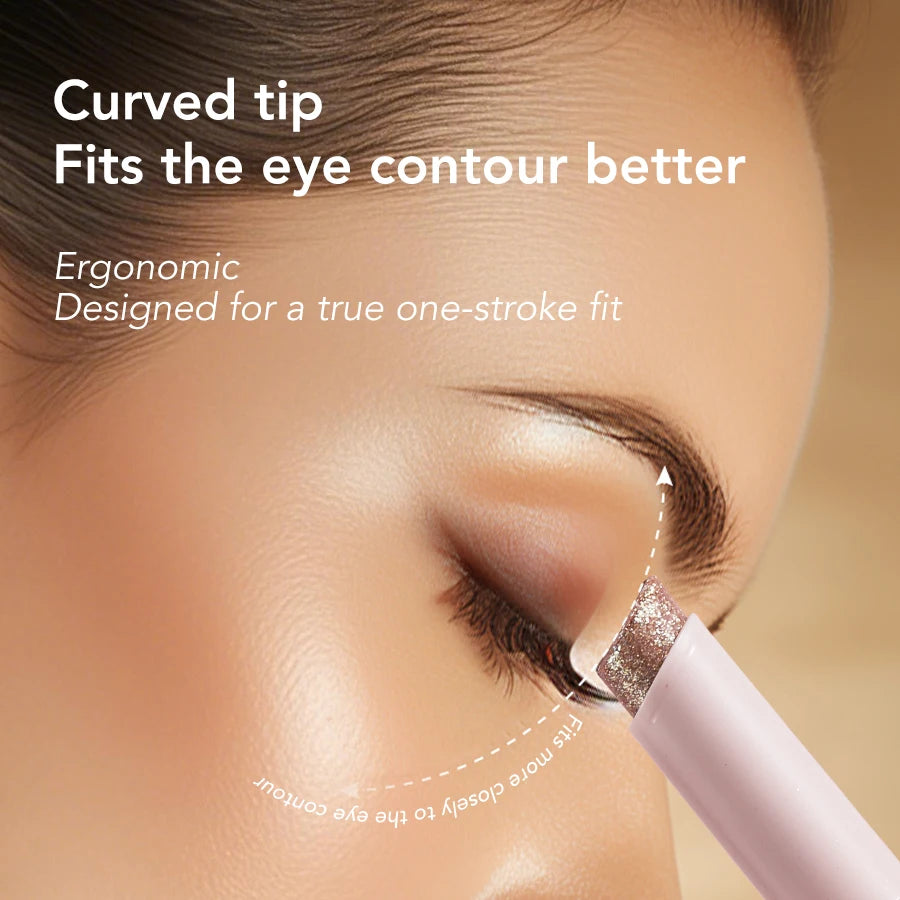 Jelly Eye Shadow Stick Water Shining Color Daily Non Flying Powder Novice Waterproof Lasting Makeup Free Liquid Eye Shadow