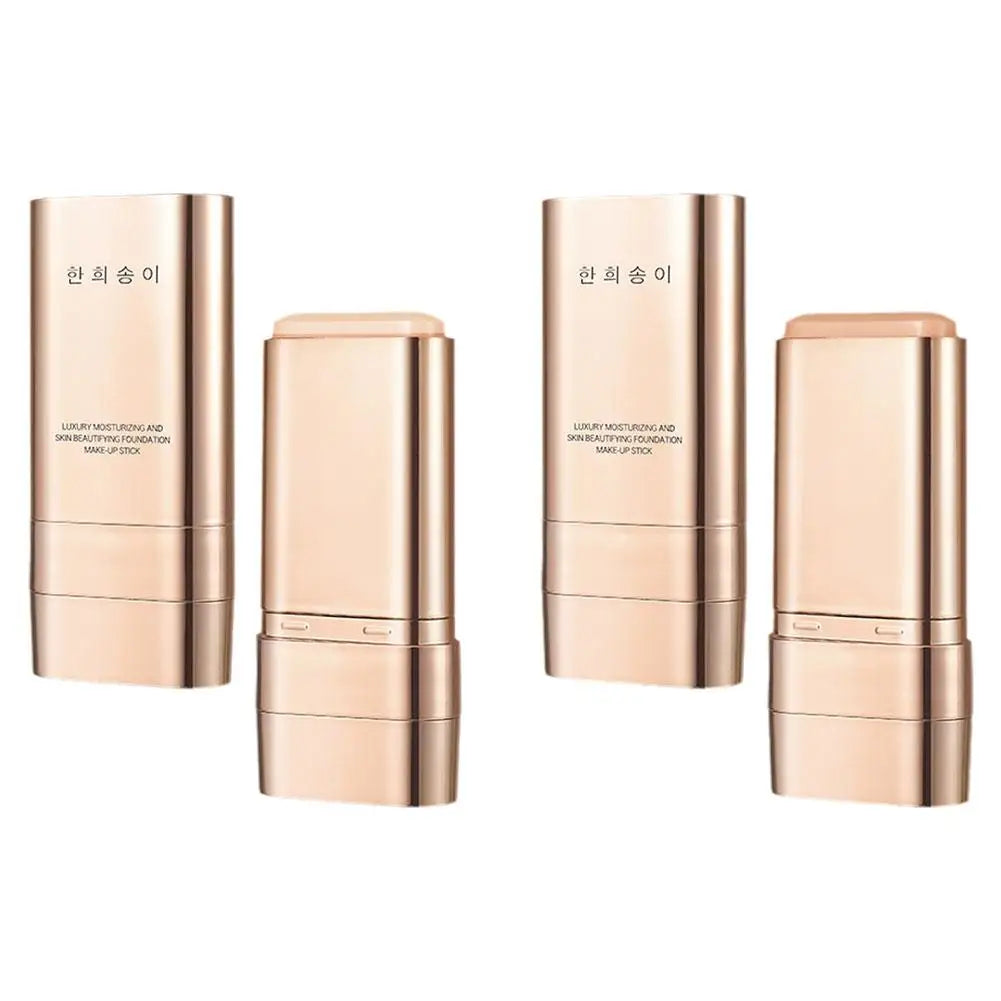 Bastão de base dupla de longa duração, efeito não manchador, base, maquiagem, corretivo de maquiagem