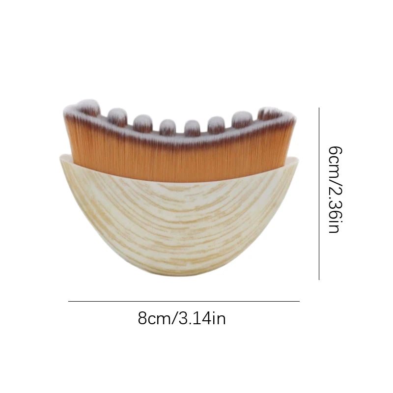 Bristle Lymphatic Contour Face Brush WIth CaseDry Brushing Chin Sculpting Lymphatic Drainage Massager For Face Skin Massage Tool