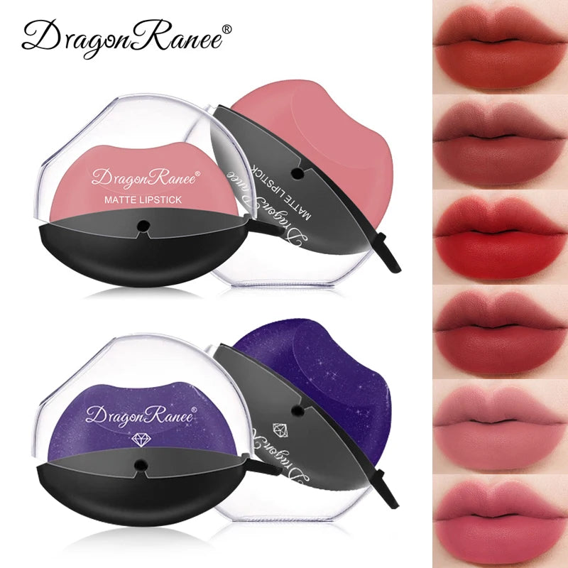New Squeeze Into Lazy Lipstick Lip-shaped Lipstick Moisturizing Matte Lip Makeup Tint Waterproof Nonstick Cup Lipgloss Korean