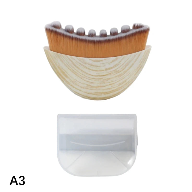 Bristle Lymphatic Contour Face Brush WIth CaseDry Brushing Chin Sculpting Lymphatic Drainage Massager For Face Skin Massage Tool