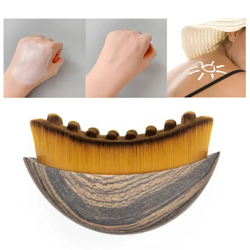 Bristle Lymphatic Contour Face Brush WIth CaseDry Brushing Chin Sculpting Lymphatic Drainage Massager For Face Skin Massage Tool