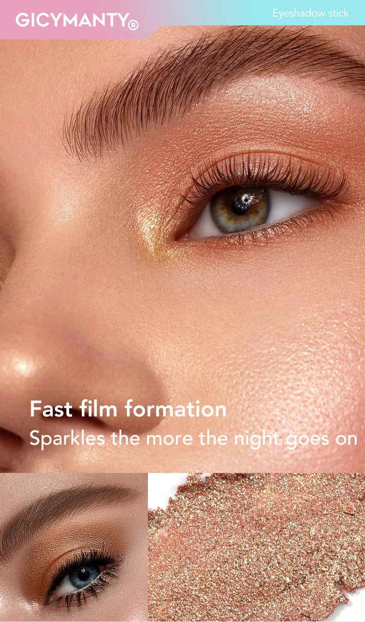 Jelly Eye Shadow Stick Water Shining Color Daily Non Flying Powder Novice Waterproof Lasting Makeup Free Liquid Eye Shadow