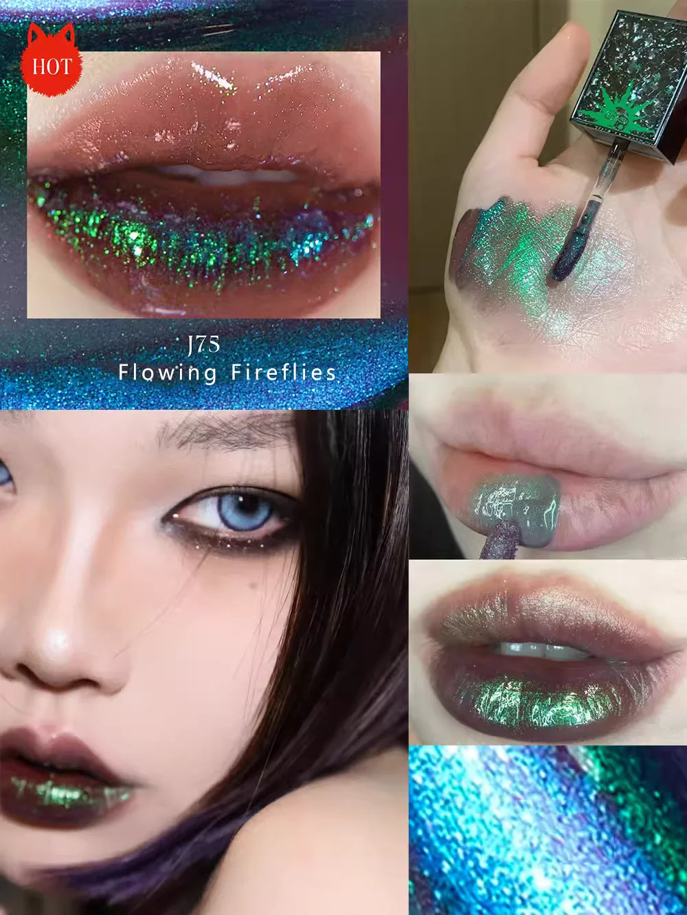 Girlcult Cyberpunk Lip Gloss Liquid Lipstick High Shine Moisturizing, Hydrating Long-Lasting Mirror Finish