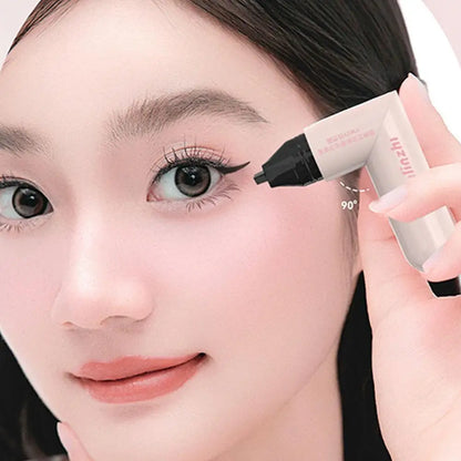 Rotating Winged Eyeliner Stamp Pen Waterproof Quick-Dry Smudge Proof Liquid Liner Long-Lasting Lazy Makeup Tool