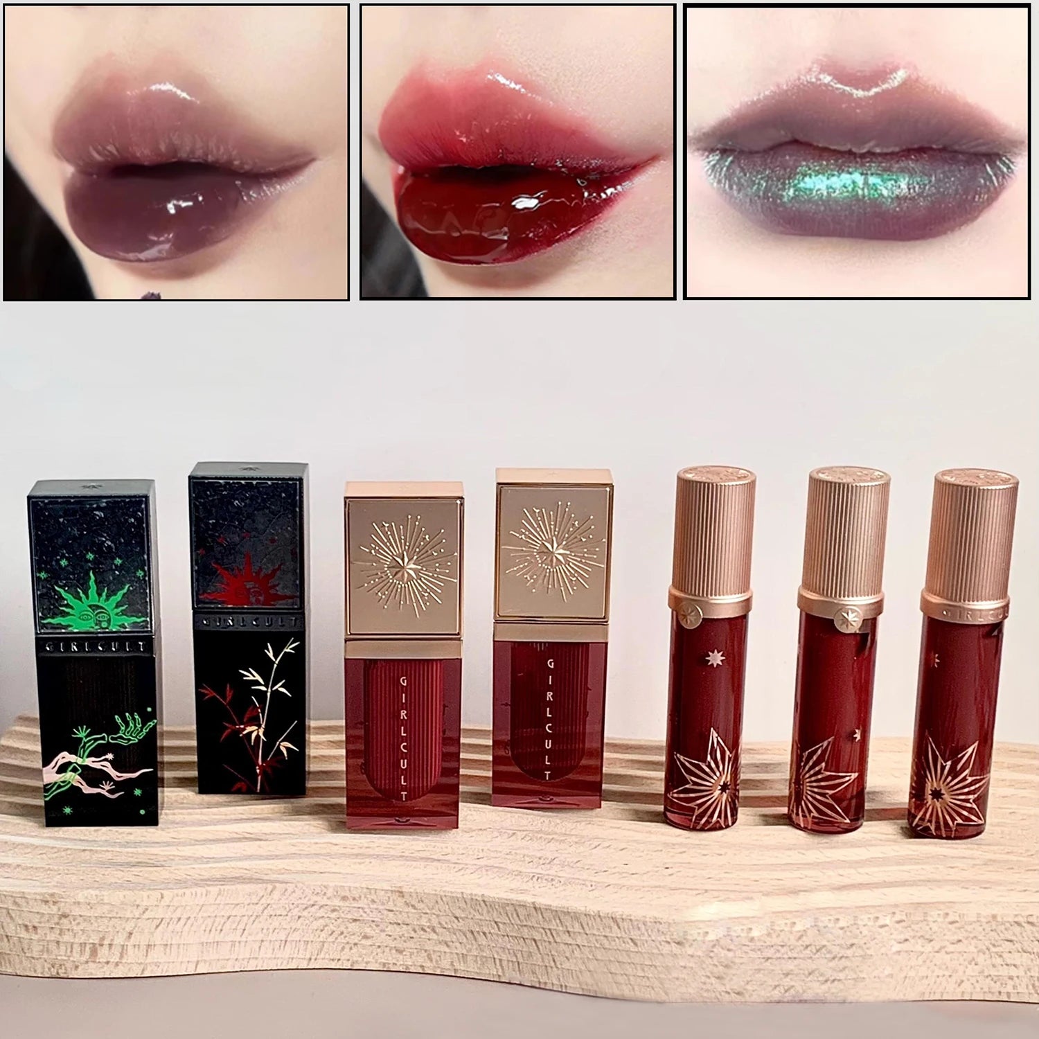 Girlcult Cyberpunk Lip Gloss Liquid Lipstick High Shine Moisturizing, Hydrating Long-Lasting Mirror Finish