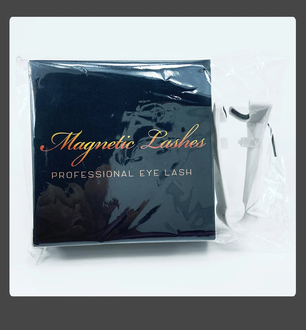 Magnetic Eyelashes With Applicator Reusable Natural Magnetic Lashes Kit No Glue Needed Soft Clear Band False Eyelashes