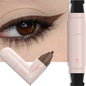 Rotate Double Head Eyeliner Stamp Pen DIY Outlines Integrated Lazy Black Brown Eyeliner Extension Waterproof Eyes Stick Makeup