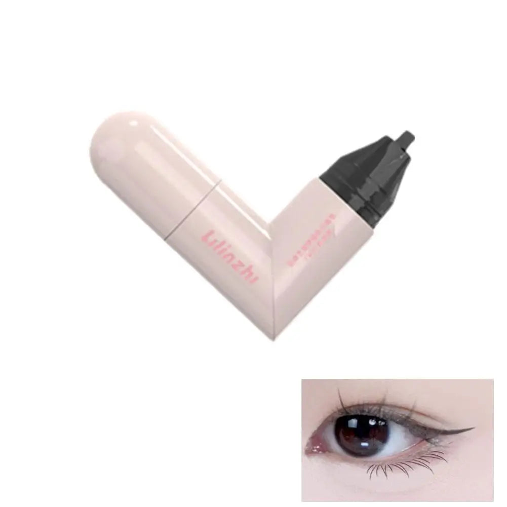 Rotating Winged Eyeliner Stamp Pen Waterproof Quick-Dry Smudge Proof Liquid Liner Long-Lasting Lazy Makeup Tool