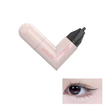 Rotating Winged Eyeliner Stamp Pen Waterproof Quick-Dry Smudge Proof Liquid Liner Long-Lasting Lazy Makeup Tool