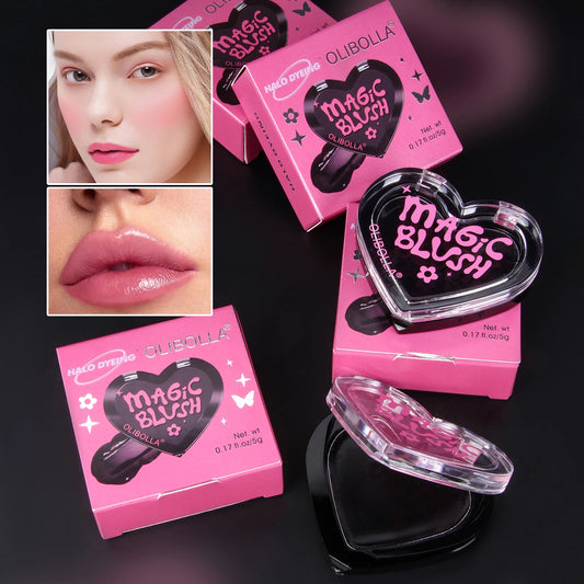 Sweetheart Color Black Magic Changing Blush Cream, Love Blush Rouge Warm Discoloration Is Not Easy To Fade Blush Cream Natural