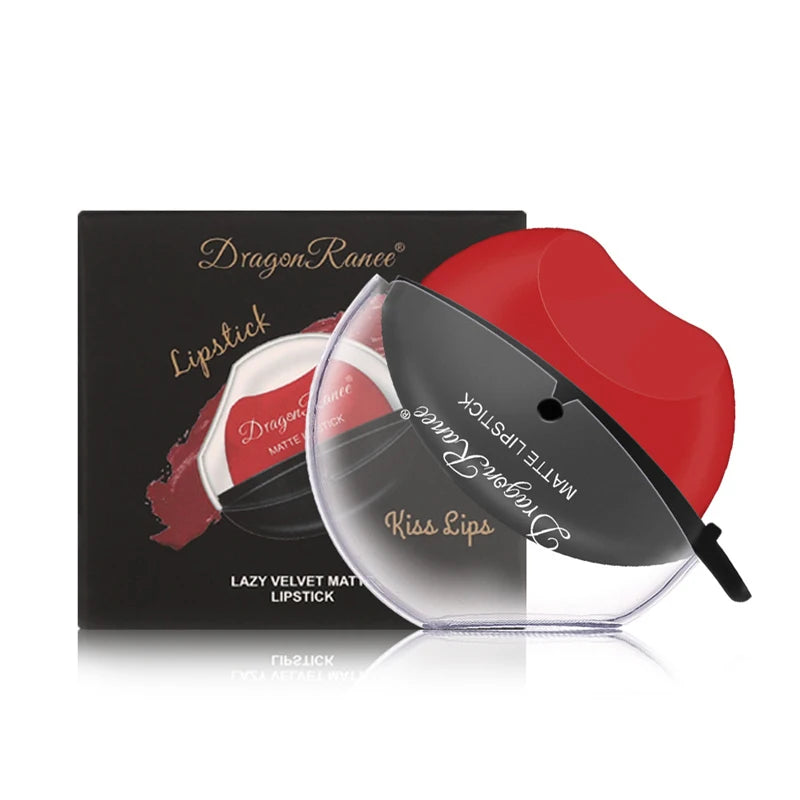 New Squeeze Into Lazy Lipstick Lip-shaped Lipstick Moisturizing Matte Lip Makeup Tint Waterproof Nonstick Cup Lipgloss Korean