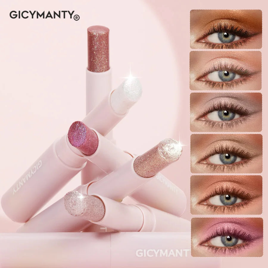 Jelly Eye Shadow Stick Water Shining Color Daily Non Flying Powder Novice Waterproof Lasting Makeup Free Liquid Eye Shadow