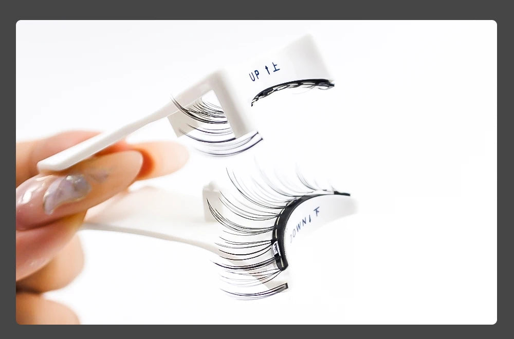 Magnetic Eyelashes With Applicator Reusable Natural Magnetic Lashes Kit No Glue Needed Soft Clear Band False Eyelashes