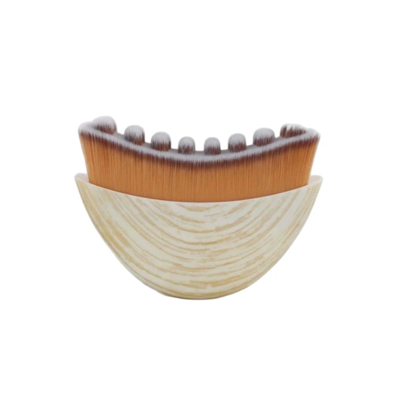 Bristle Lymphatic Contour Face Brush WIth CaseDry Brushing Chin Sculpting Lymphatic Drainage Massager For Face Skin Massage Tool