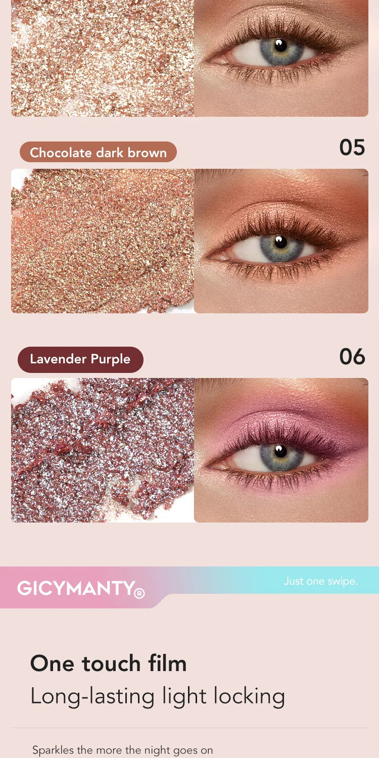 Jelly Eye Shadow Stick Water Shining Color Daily Non Flying Powder Novice Waterproof Lasting Makeup Free Liquid Eye Shadow